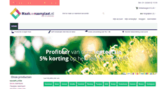 Desktop Screenshot of maakuwnaamplaat.nl